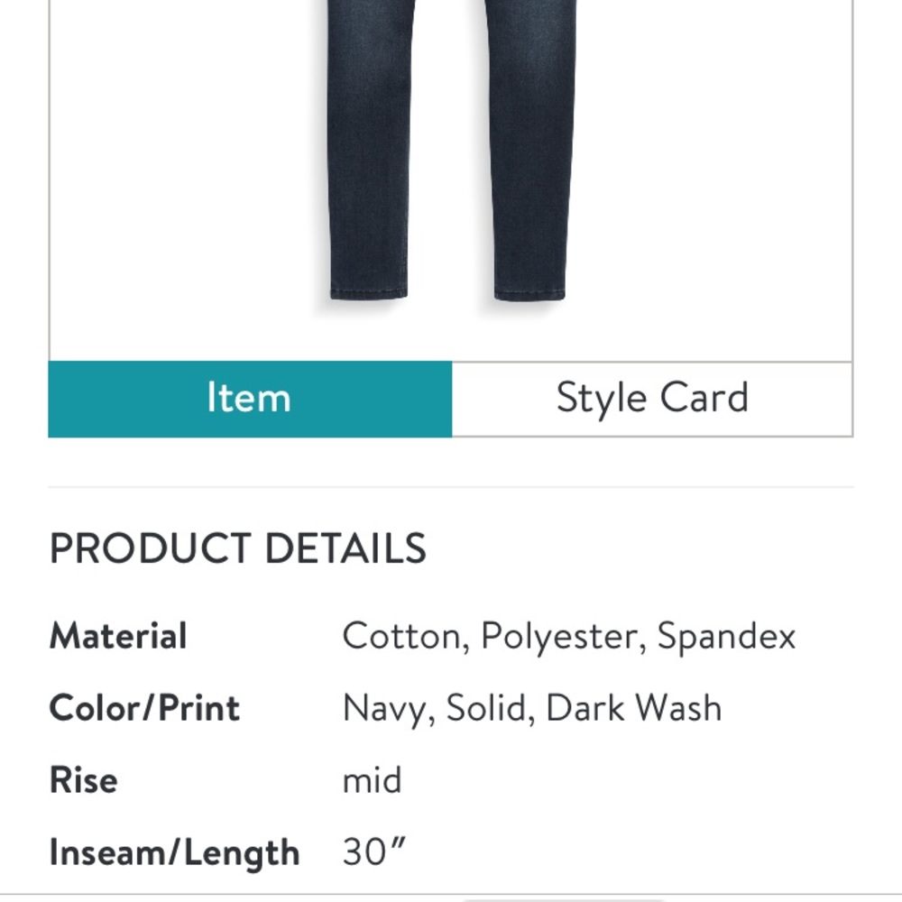 Edyson by Stitch Fix Straight Leg Jeans Dark Sz 28 - Picture 6 of 6
